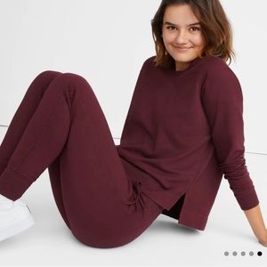 American Giant Black Amber Luxe modal sweatshirt pants XS set $128